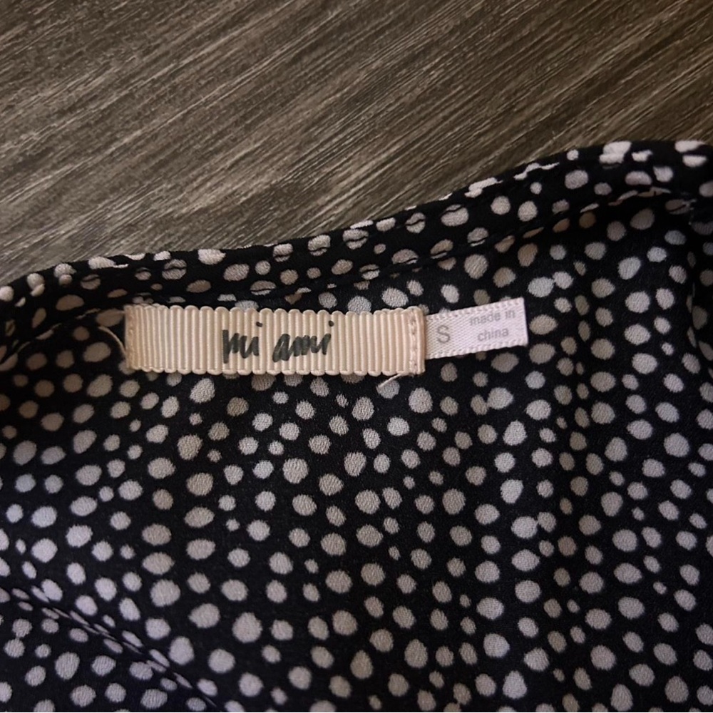 Miami Black and White Polka Dot Midi Dress